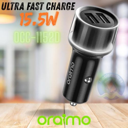 Chargeur de voiture Oraimo Highway 15 double USB 15,5W OCC-1152D