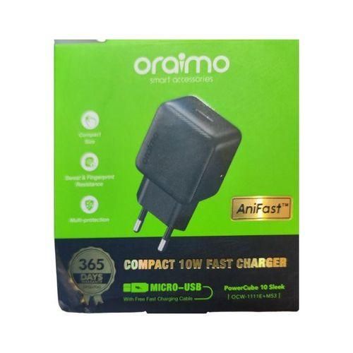 Chargeur USB Oraimo PowerCube 10 Sleek avec câble Micro-USB 1 mètre