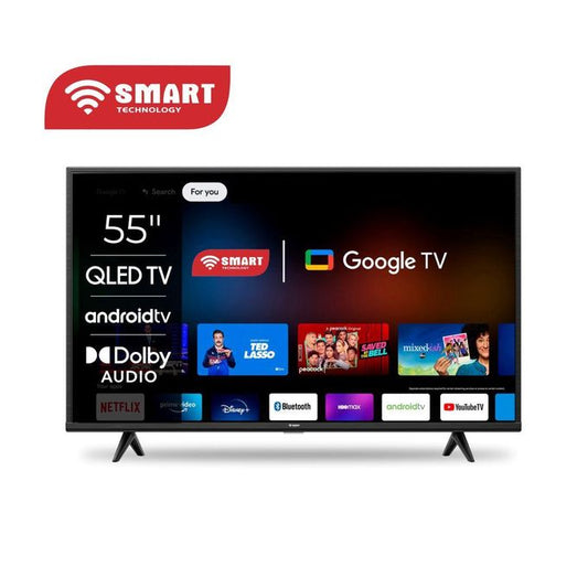 SMART TECHNOLOGY TV 55" Google TV QLED (STT-5599K) 4K ULTRA HD / HDR / NETFL- YOUTUBE- PRIME VIDEO-WIFI
