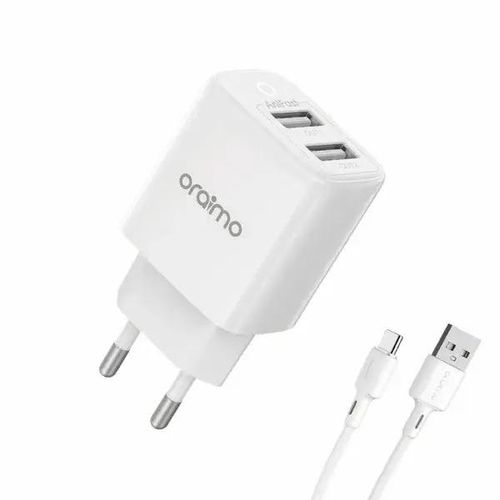 Chargeur compact double USB pour recharger smartphones et tablettes