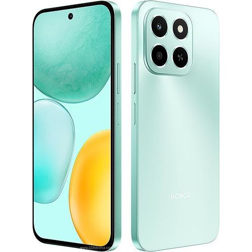 Honor X6c - Smartphone 6.61” - 6 Go RAM - 128 Go ROM - Dual 50 Mpx - Batterie 5300 mAh - Cyan Océan & Noir