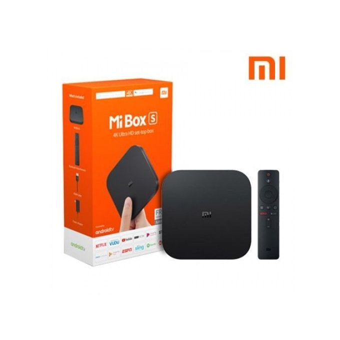 Xiaomi- Mi TV Box S 2nd Gen UltraHD 4K 2Go 16GB WiFi Noir - Android TV