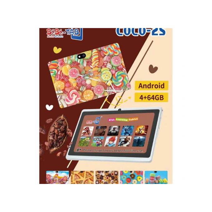 Tablette éducative Bebe Tab Coco-25 7 pouces 64Go