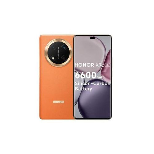 Honor X9c 5G - Smartphone 6.7” AMOLED - 12 Go RAM - 256 Go ROM - Triple 108 Mpx - Batterie 6600 mAh - Chargement 66W - Orange, Noir, Bleu Cyan
