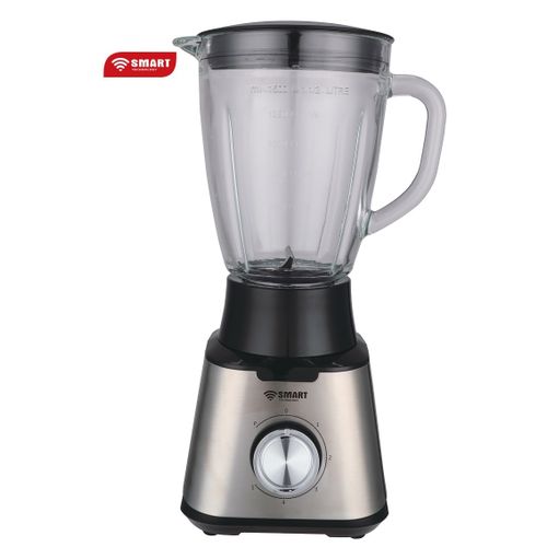 Blender SMART TECHNOLOGY- STPE-8779D-600W  - 1,5L - Bocal En Verre / Corps En Plastique -Gris