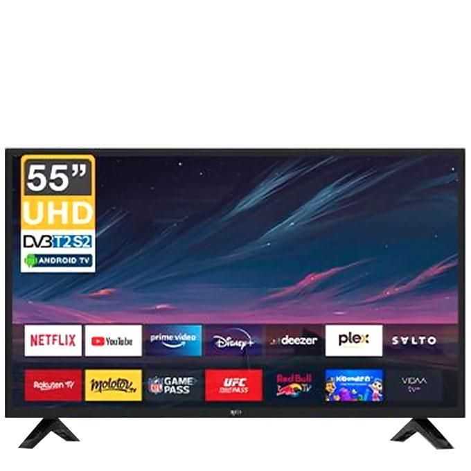 Téléviseur ROCH 55 pouces Smart Google TV noir