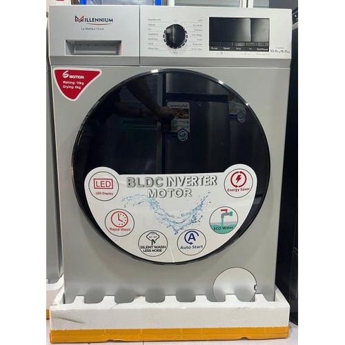 Machine à laver 10KG et séchage 6KG automatique inverter Millennium WM-FL1014GSLV-WD