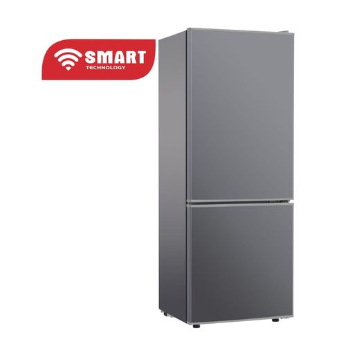 Réfrigérateur combiné STCB-145H de 112L avec design moderne et vitres de rangement.