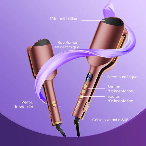 Résultat avant après boucles volumineuses avec Oraimo OHW-220N