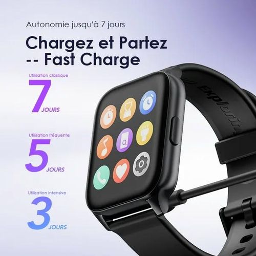 Smartwatch Oraimo OSW-801 autonomie longue et design confortable