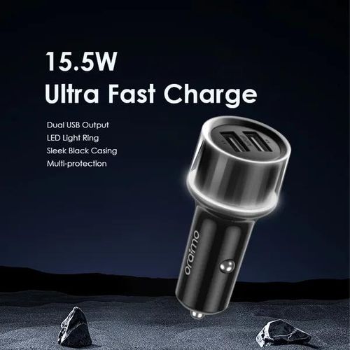 Chargeur allume-cigare Oraimo Highway 15 avec anneau lumineux LED