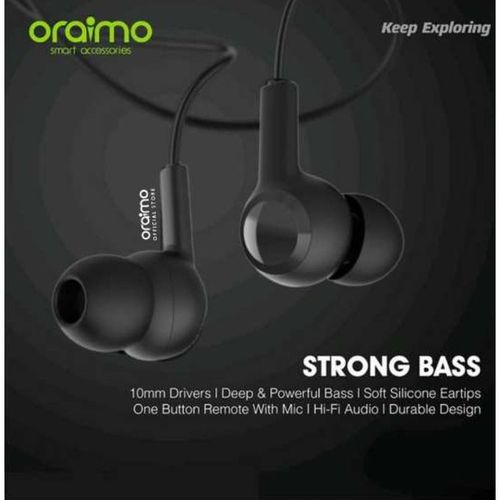 Oraimo OEP-E26 audio stéréo avec basses profondes