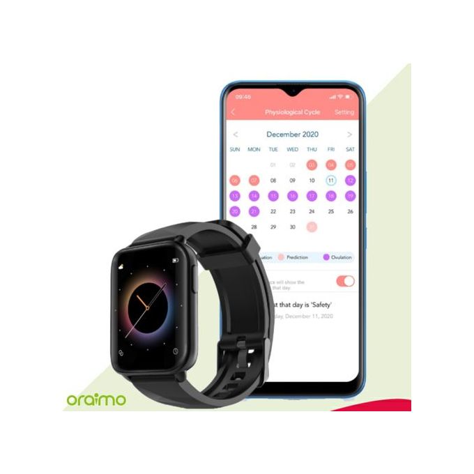 Smart Watch Oraimo Osw-16 - Ecran Incurvé, Etanche - Noir