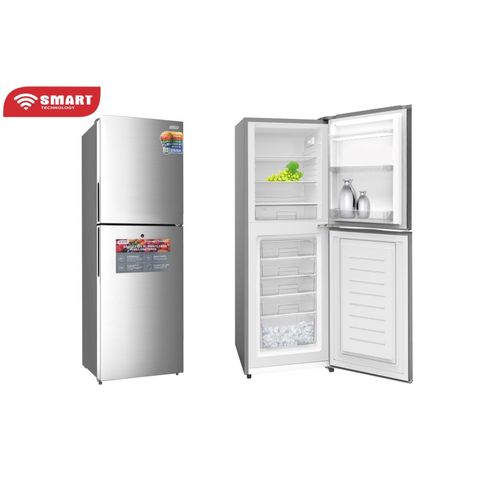 Réfrigérateur Combiné SMART TECHNOLOGY 230L -STCB-308- Gris -5 Tiroirs -12 Mois Garantie