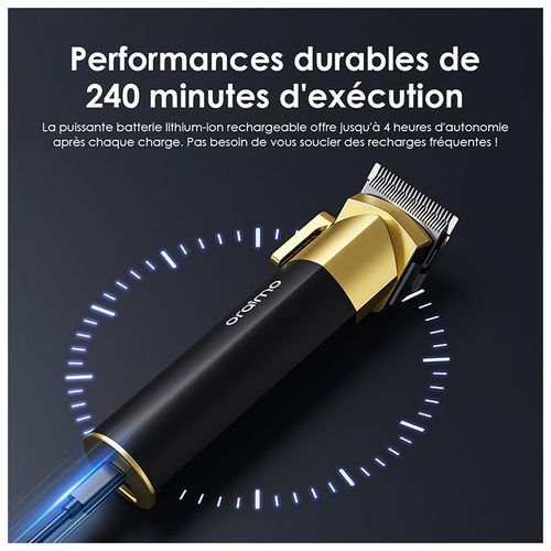 Tondeuse Oraimo Smart-Clipper 2 Prestige OPC-CL33N vue avant – lames auto-affûtées