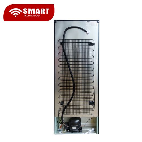 Vue arrière du congélateur STCD-355 avec grille de refroidissement et raccord électrique