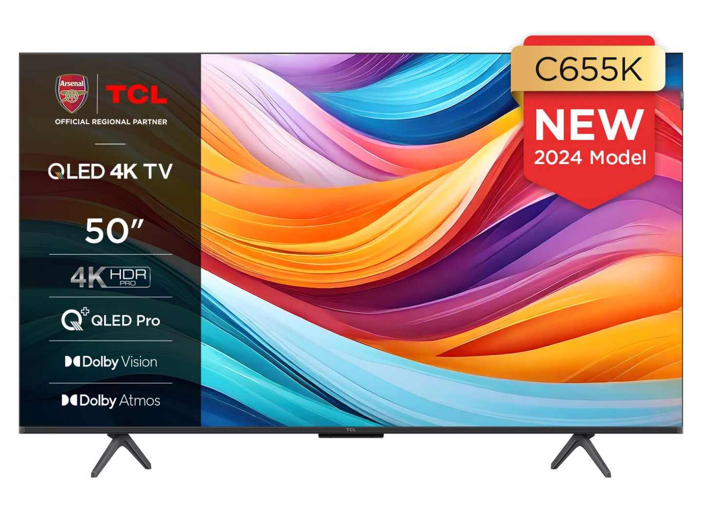 TV TCL 50C655 visuel officiel face