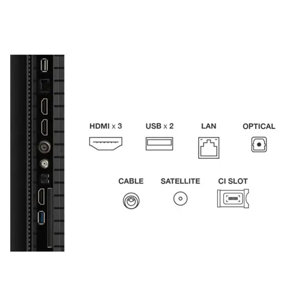 TV TCL 55 pouces 55P7K vue 3
