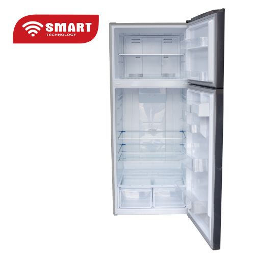 Intérieur du réfrigérateur STR-858M avec espace de stockage optimisé.