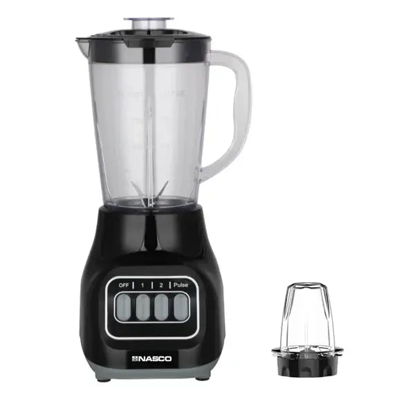 Mixeur Nasco 1 L 2 vitesses avec impulsion 300 W Un broyeur Verrouillage de la verseuse BL2049D-N