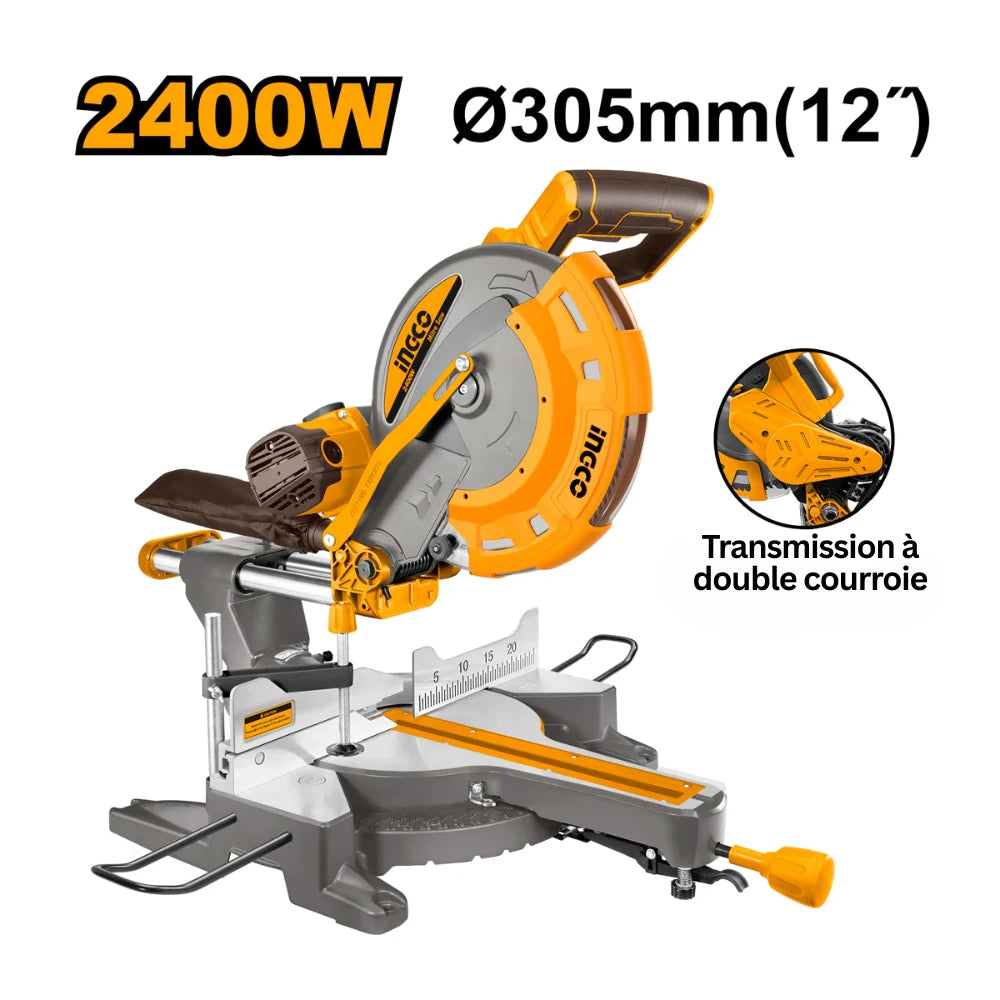 Scie circulaire à onglets 2400 W INGCO BM2S24007