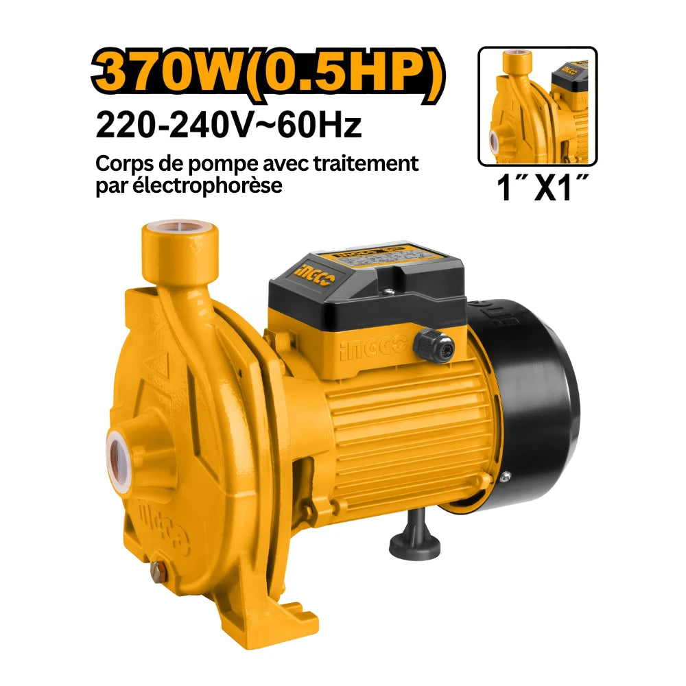 Pompe à eau 370 W 0,5 HP INGCO CPM3708