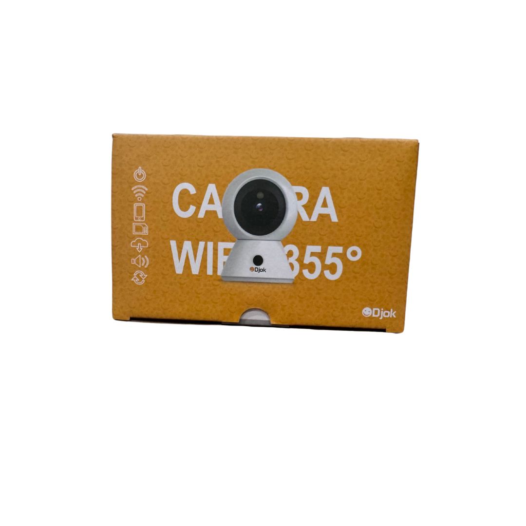 camera wifi 355 degrés Djok camera de surveillance connectée bébé maison camera wifi avec audio bidirectionnel Djok