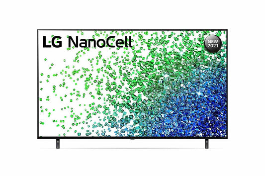 50NANO80VPA  Téléviseur LG NanoCell de 50 pouces de la série NANO80, doté d’un design Écran de cinéma, Active HDR 4K, de la plateforme WebOS Smart et de la technologie AI ThinQ gradation locale