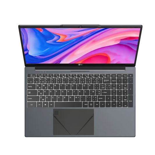 DJOK MF15NX – PC Portable 15.6" Full HD, Intel Celeron N5095, 8GB RAM, SSD 512GB, Windows 11, Déverrouillage Empreinte Digitale