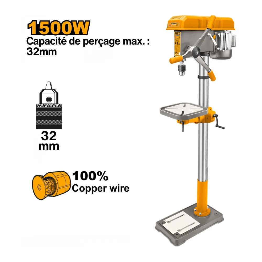 Perceuse à colonne 1500 W INGCO DP3211005