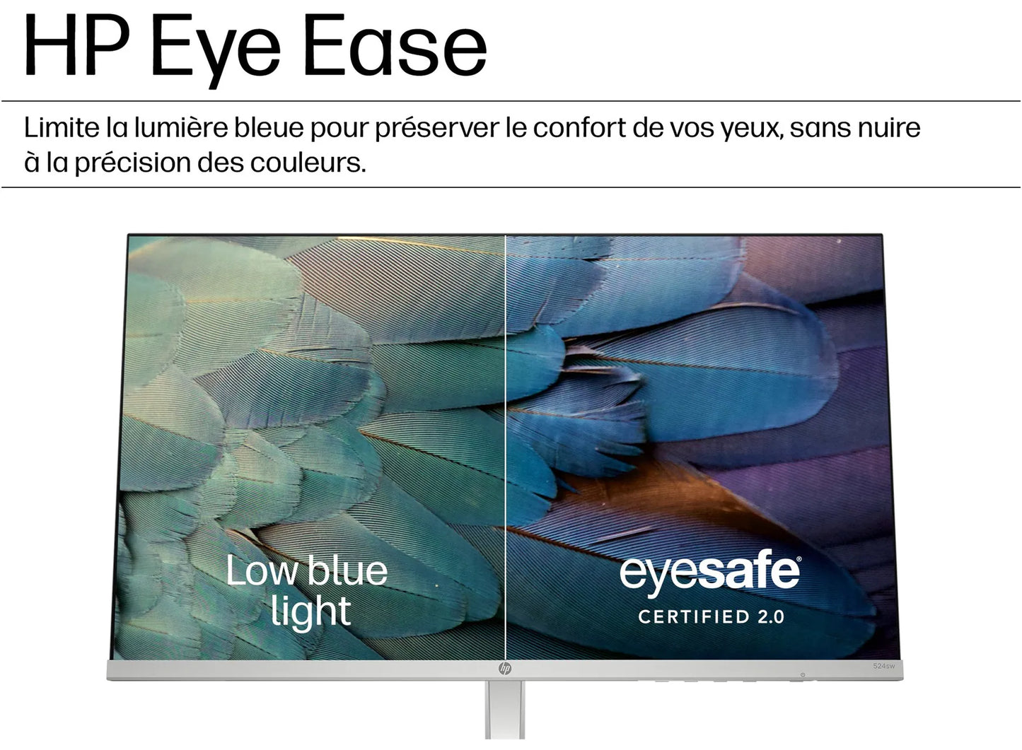 Écran HP Series 5 524sw 23.8 pouces Full HD Blanc