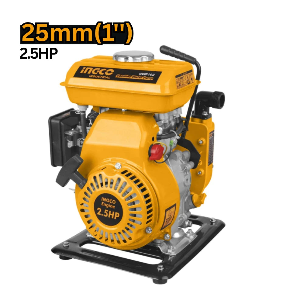 Motopompe à essence 1" 2,5 HP complet INGCO GWP102 — vue 2