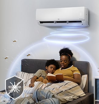 LG 2,0 CV CLIMATISEUR SPLIT À DOUBLE INVERSEUR AVEC FONCTION ANTI-MOUSTIQUE S4-Q18KL28E