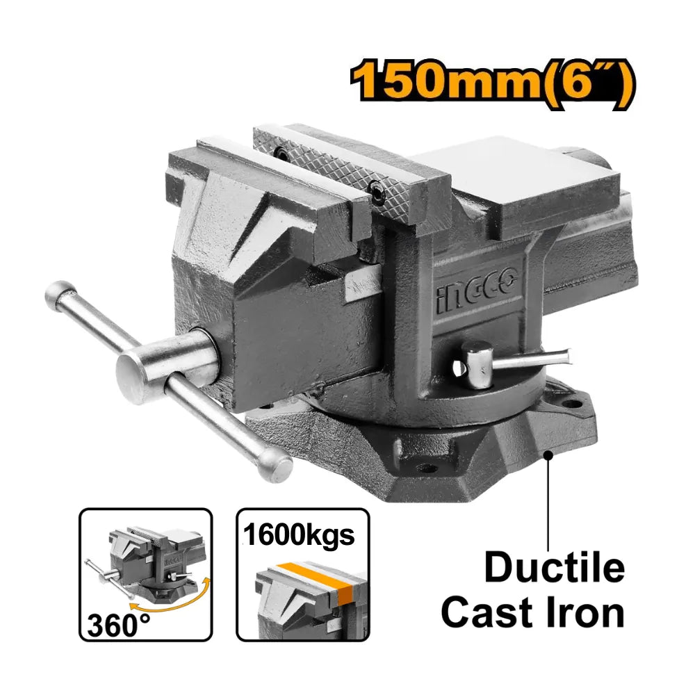 Étau à base tournante 6" - 11,2 kg INGCO HBV086 — vue 2