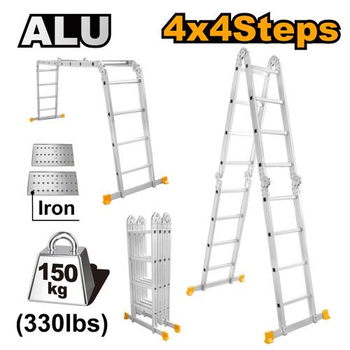 Échelle alu multi usages complet INGCO HLAD04441