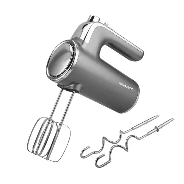 Batteur électrique Nasco 400 W Corps en plastique avec décoration en acier inoxydable HM9112-GS
