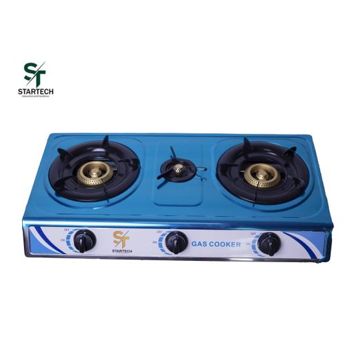 STARTECH Cuisinière à Gaz - Réchaud 3 Feux STCTI-1003