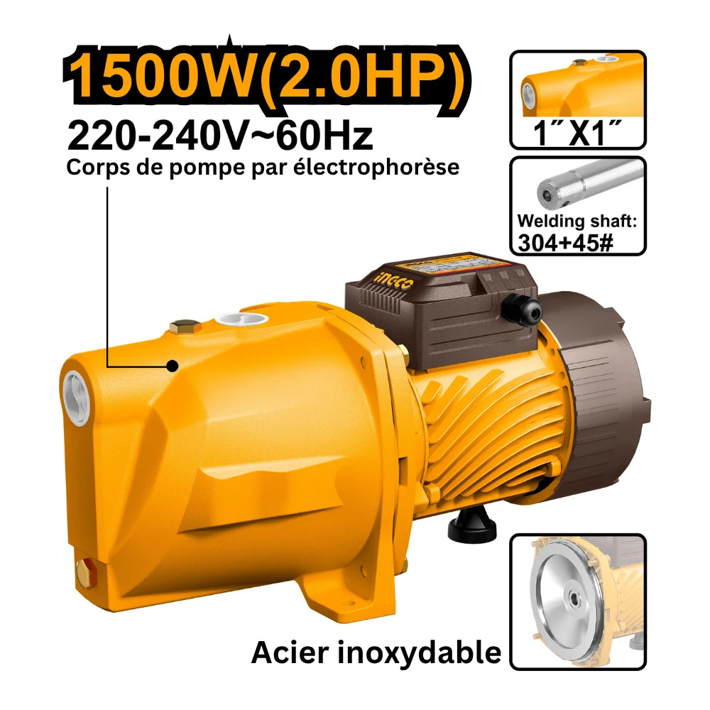 Pompe périphérique 1500 W- remplace la JP15008 INGCO JP150068