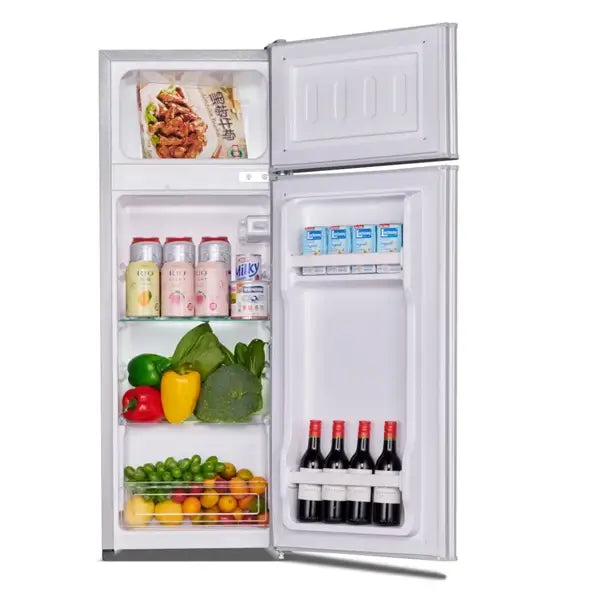 Réfrigérateur combiné double portes Nasco 85 L 2 étagères + 1 tiroir au réfrigérateur KNASF2-109