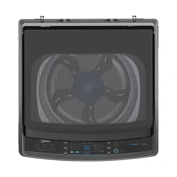 Machine à laver automatique Midea 10.5 kg Puissance 600 W Ouverture par le haut Essorage MA200W105/G — vue 2