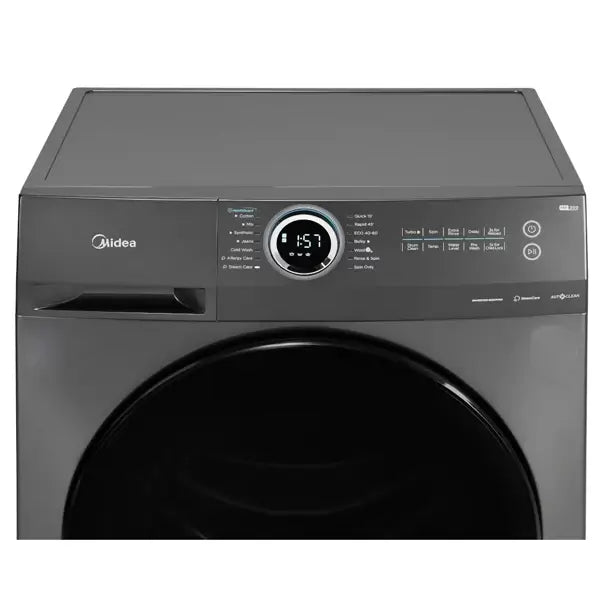 Machine à laver inverter Midea 8 kg Ouverture frontale Rinçage Essorage Wifi Connect MF200W80WB/T — vue 3