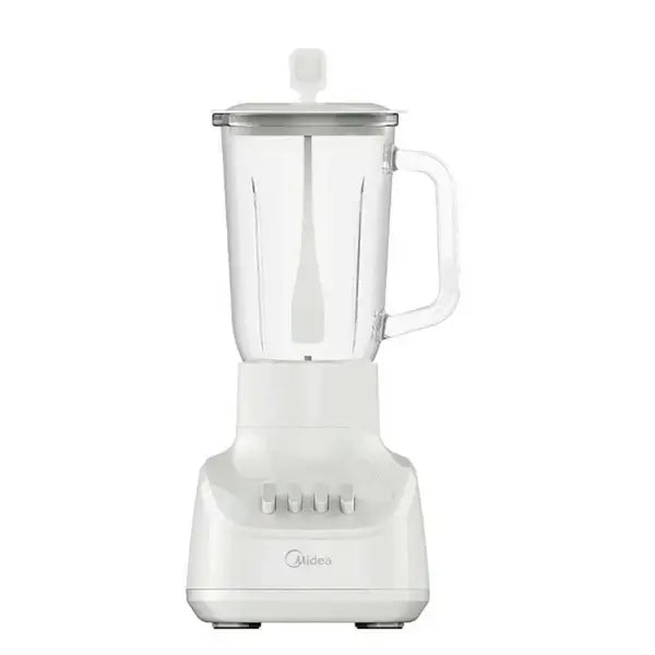 Mixer blender Midea 1 L Puissance 600 W 4 boutons 2 vitesses Bocal en verre Mixage MJ-BL6008BW