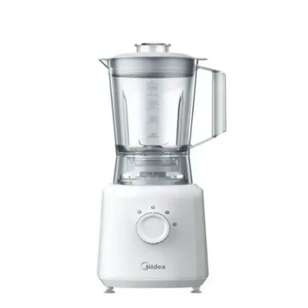 Mixer blender Midea 1.25 L 2 vitesses Puissance 600 W Bocal en plastique Mixage optimal MJ-BL6010W