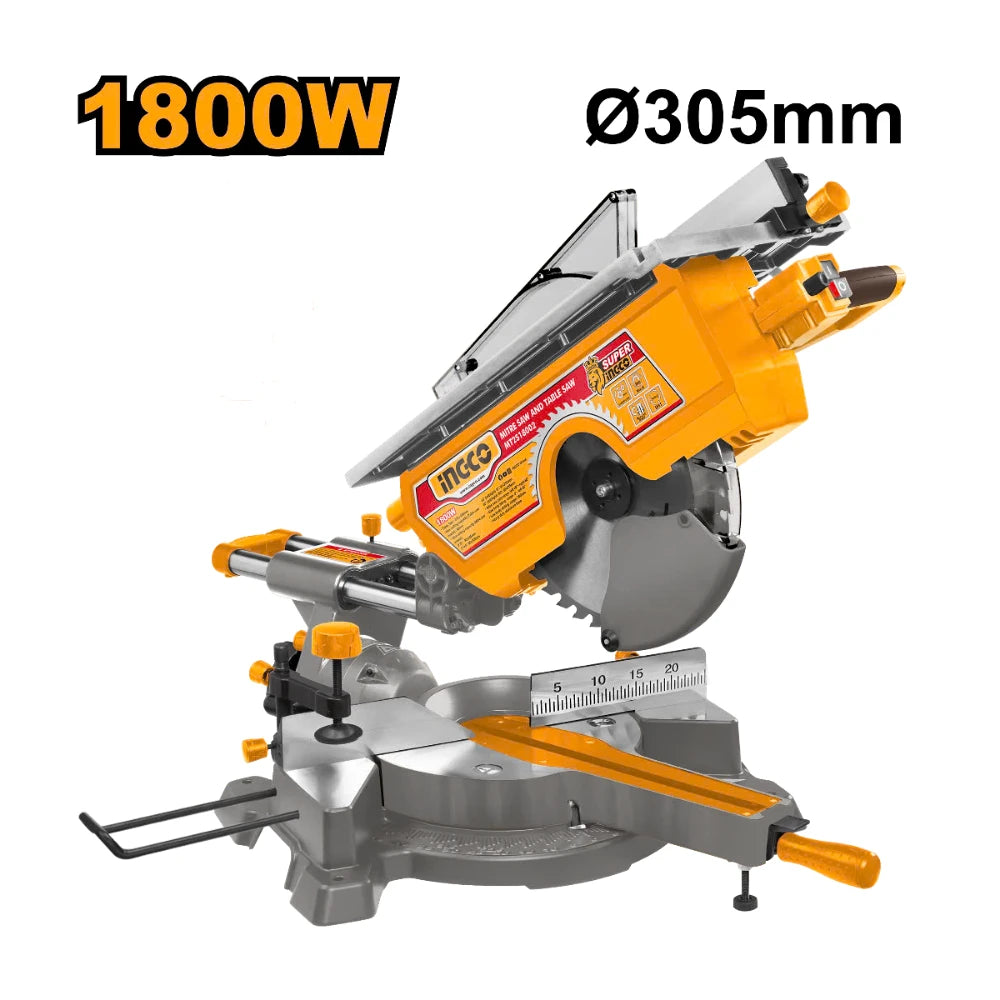 Scie à onglets et scie à table 1800 W INGCO MT2S18002