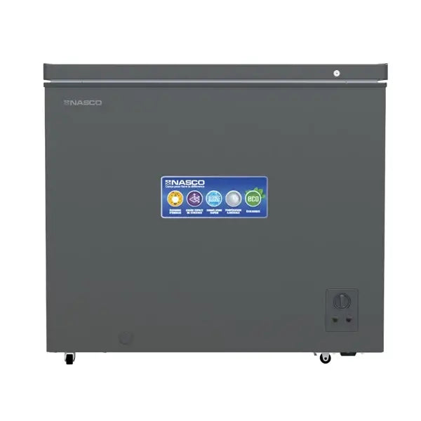 Congélateur horizontal une porte avec serrure Nasco 347 L 1 panier à l’intérieur NAS-425WA-DS