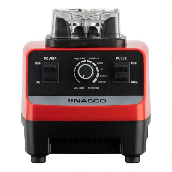 Mixeur avec broyeur 2en1 Nasco 2 L 1000 W Moteur rouge Bol en plastique NAS-BL1351-TMT — vue 2
