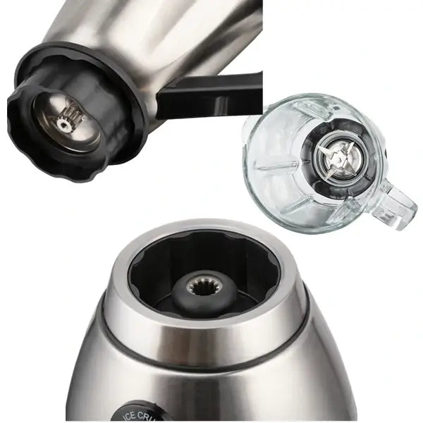 Mixeur avec broyeur Nasco 1,5 L 300 W Bol cassable Acier inoxydable NAS-BL507GS-B-TMT — vue 2
