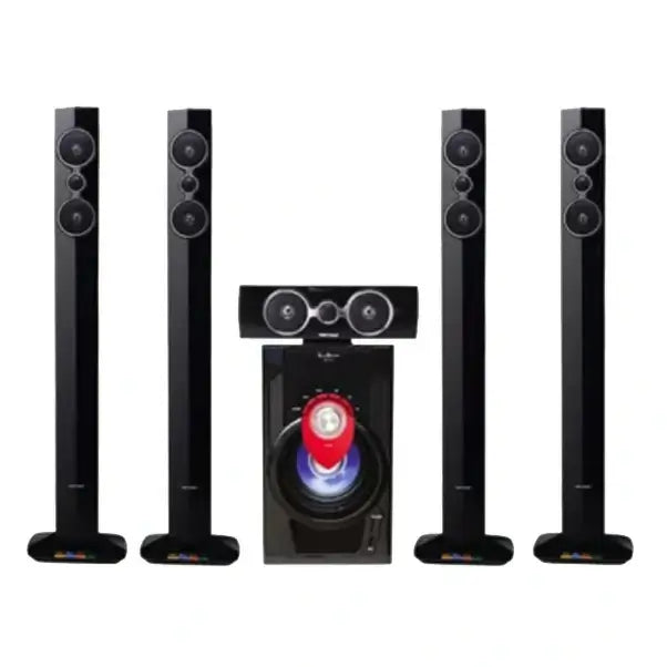 Home cinéma 5.1CH avec télécommande Nasco 45 W 5 haut parleurs + 1 caisson de basse NAS-HT5.1-N5510