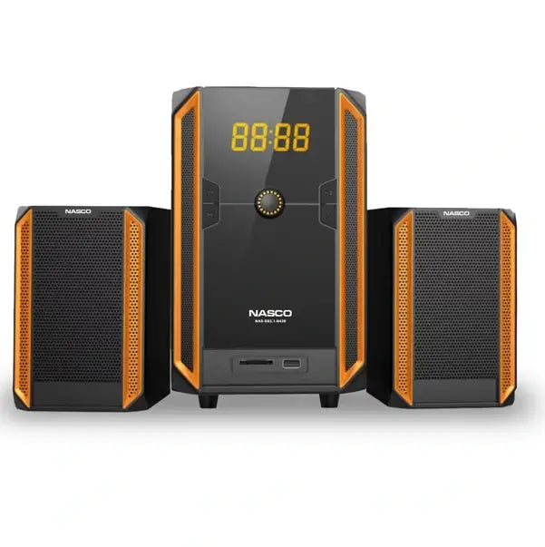 Lecteur multimédia Nasco 15 W 2 haut parleurs 10 W 2 USB BT Câble USB AV FM Lecteur SD NAS-SS2.1-N439