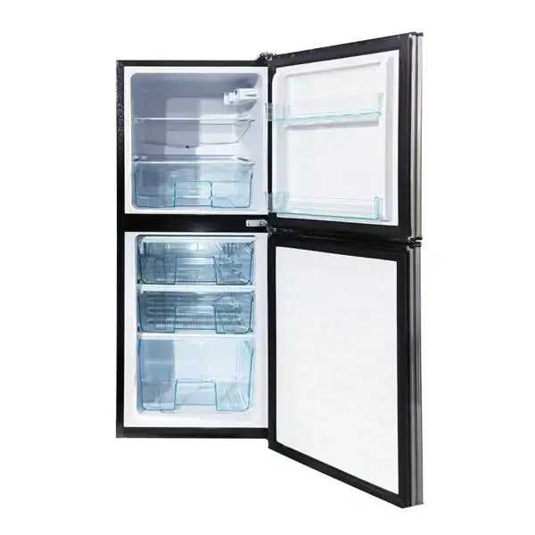 Réfrigérateur combiné double portes Nasco 116 L 3 tiroirs au congélateur Économique NASD2-183FL-DS
